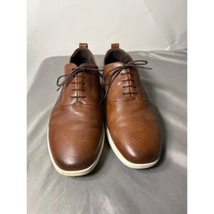 Wolf & Shepherd Crossover Oxford Honey Brown Leather Dress Sneakers Mens 13 M
